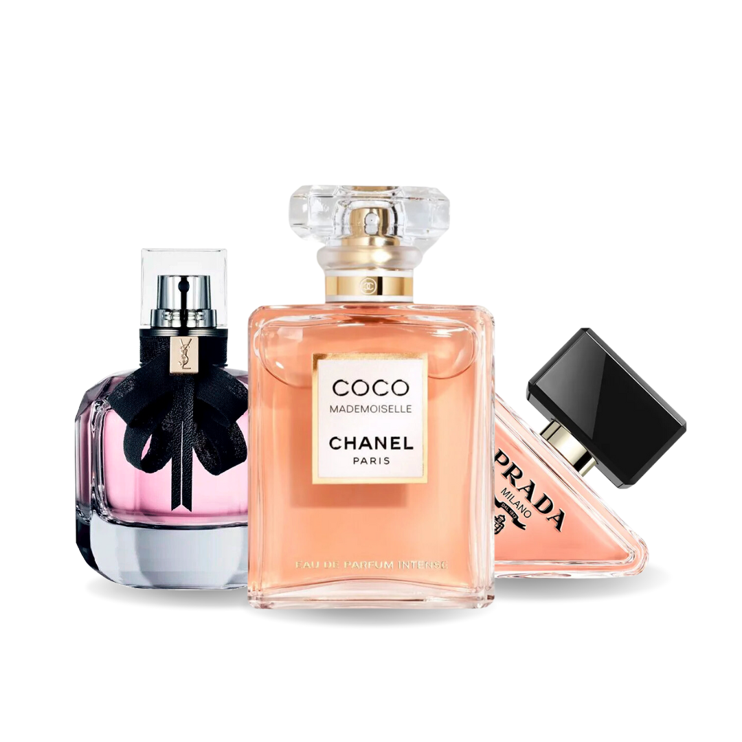 3 parfüm készlet | Prada PARADOXE, COCO MADEMOISELLE a MON PARIS 100 ml