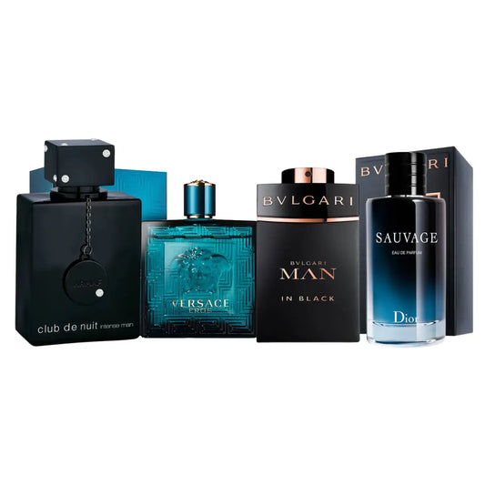 4 parfüm készlet | Man in Black, Sauvage, Club the Nuit, Eros 100ml