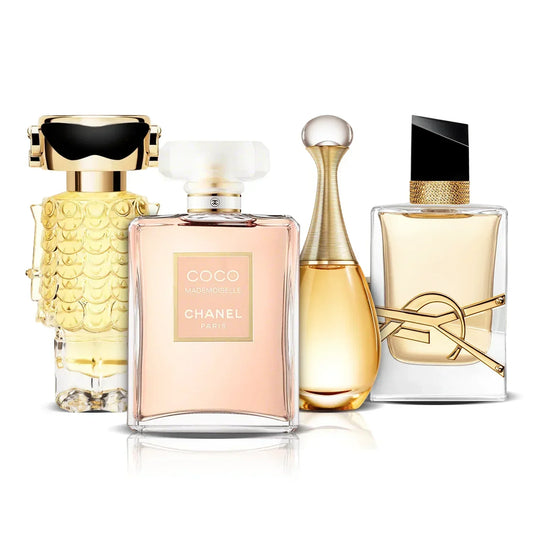 4 parfüm készlet | Fame, Coco Mademoiselle, J'adore i Libre (100 ml)